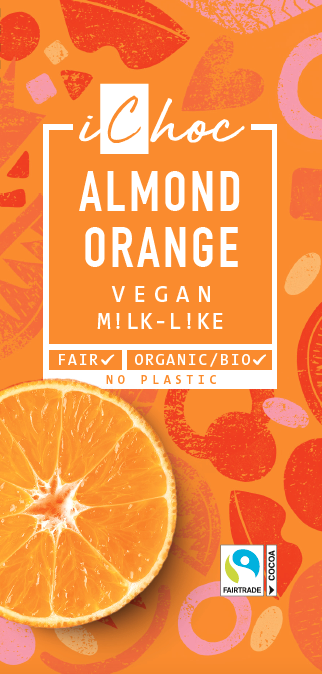 Ichoc Almond orange fairtrade bio 80g